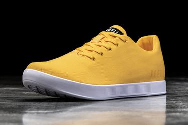 Nobull Canvas Men's Trainers Yellow | Australia (RB5301)